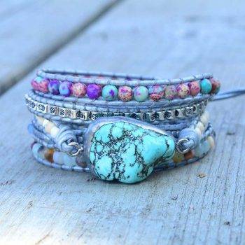 Turquoise wrap deals bracelet